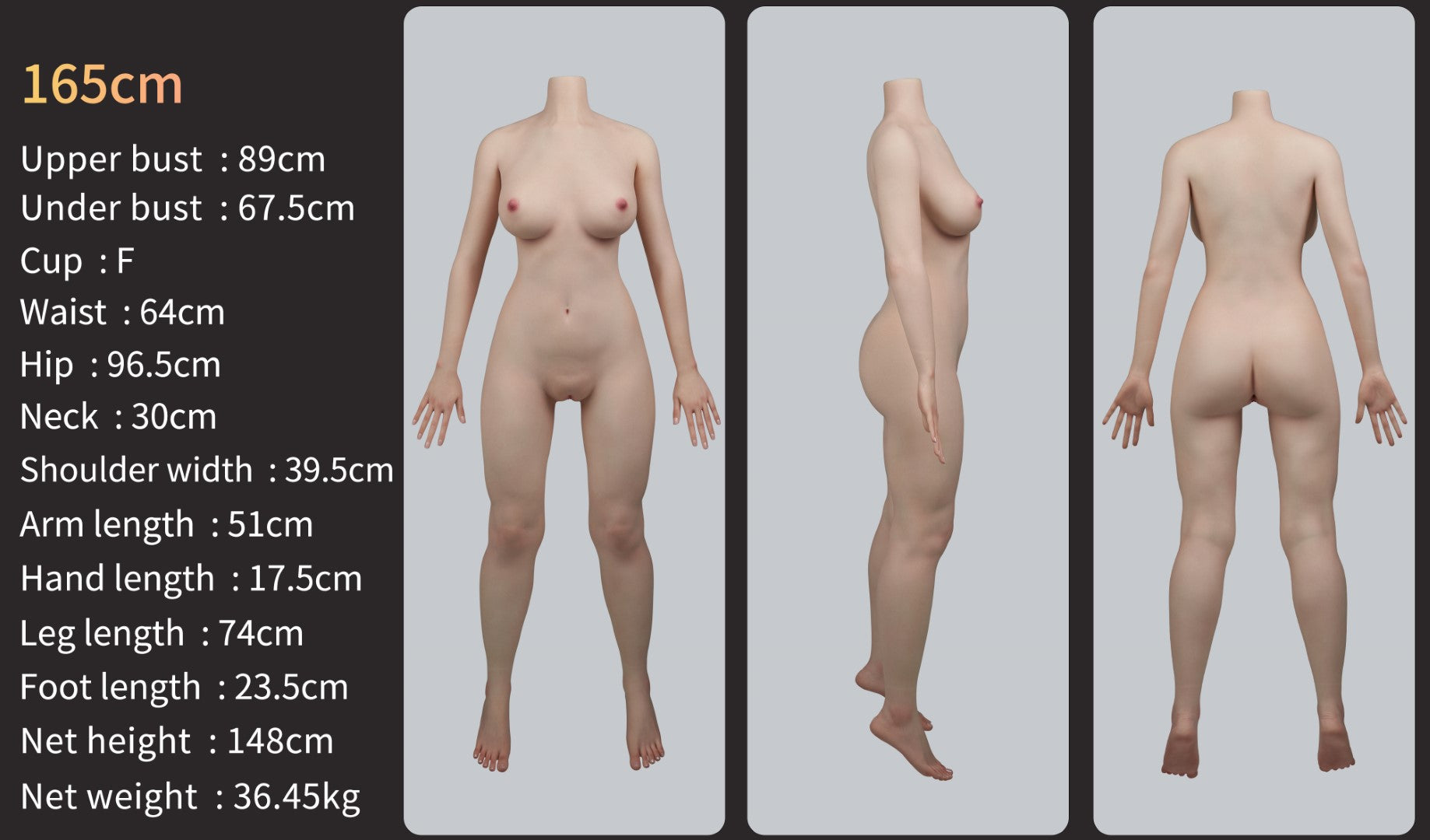 Zelex 165cm uusi body imevä vagina silikoni