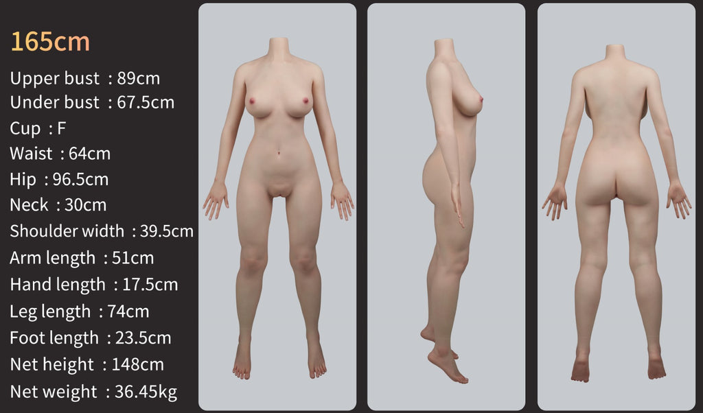 Zelex 165cm neue Körper saugen Vagina Silikon