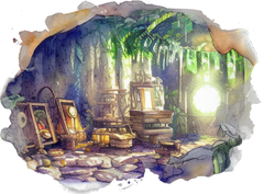 A secret research laboratory hidden inside an isolated jungle cave waiting for your D&D party to discover - Modular Realms D&D ideas