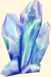 Watercolor image of a magic crystal. How to be a DM