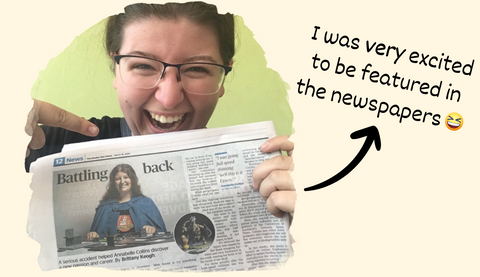 Battling Back! The first time Modular Realms was in the newspapers as a small business creating against the odds after a brain injury