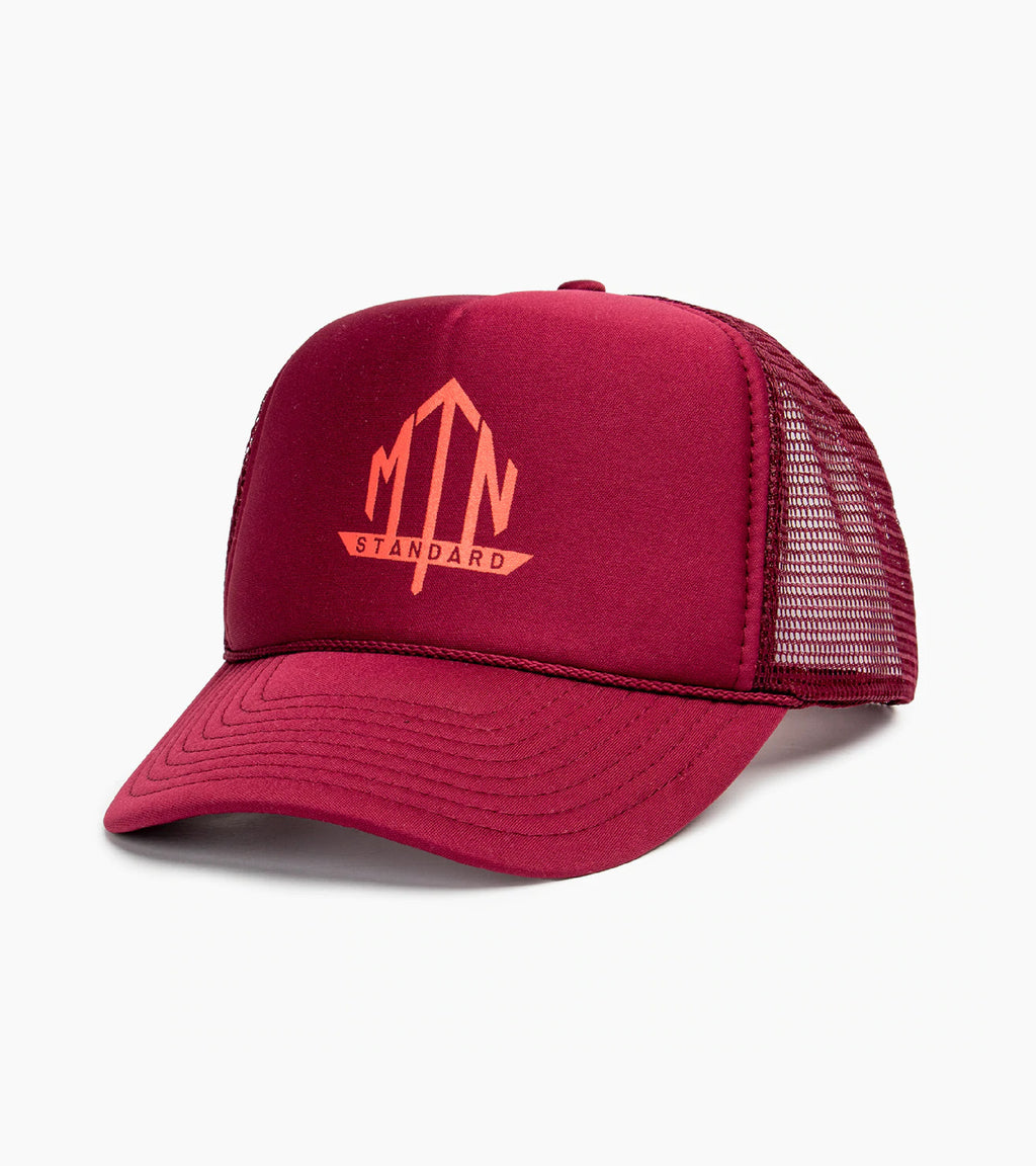 Logo Block Trucker Hat - Olive | Mountain Standard LLC