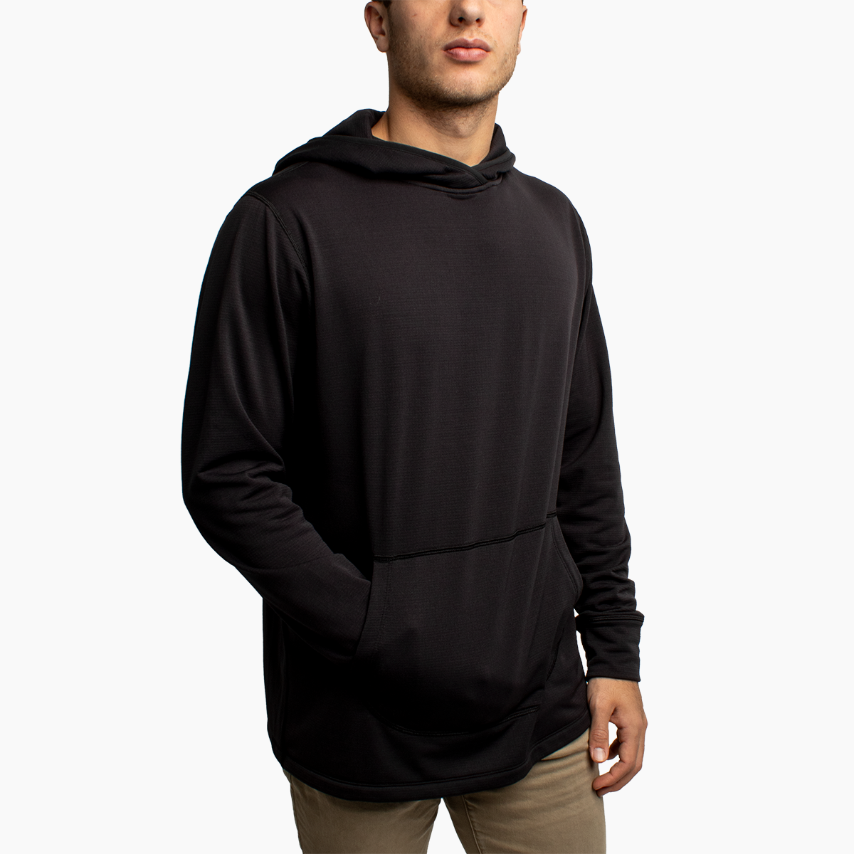 polartec grid fleece hoodie