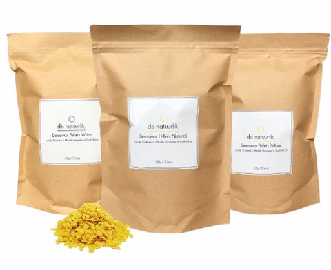 White, Natural & Yellow Beeswax Pellets