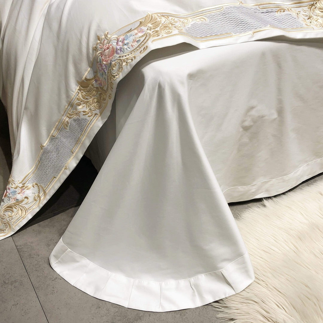 1000TC Luxury Embroidery Egyptian Cotton Duvet Cover, Egyptian Cotton  Sheets, King Size Duvet Cover