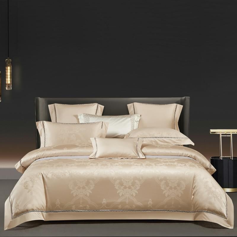 Pistachio 1000 TC Egyptian Cotton Duvet Cover Set Luxury Designer