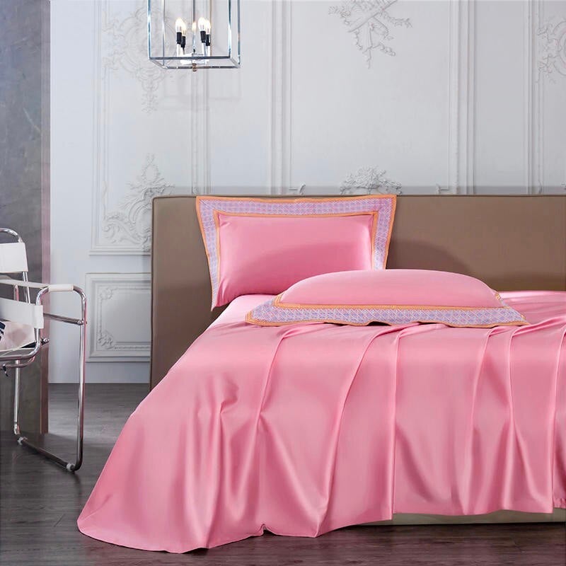 New Plaza Candy Pink Duvet Cover Set (Egyptian Cotton) Bedding Roomie Design 