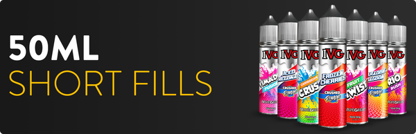 Looking for larger bottles of E-Liquid? Here you'll find all 50ml shortfills that we currently stock. These 60ml shortfill bottles are filled with 50ml of nicotine free E-Liquid leaving you enough space to add just the right amount of nicotine shots to create a 3mg or stronger nicotine strength. We stock variety of different flavours from leading brands from all around the world. You'll definitely find what you are looking for!