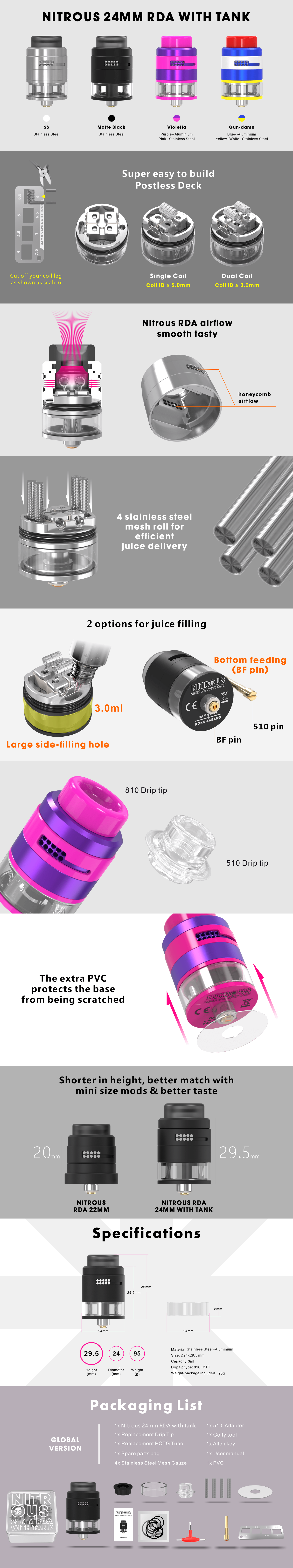 Damn Vape Nitrous RDTA - ECIGONE