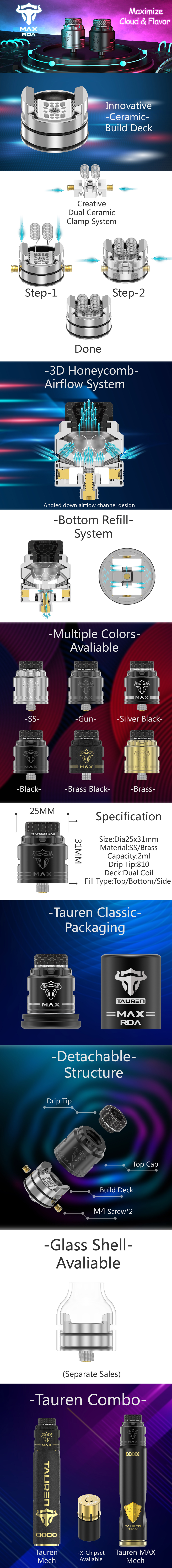 THC Tauren Max RDA - ECIGONE