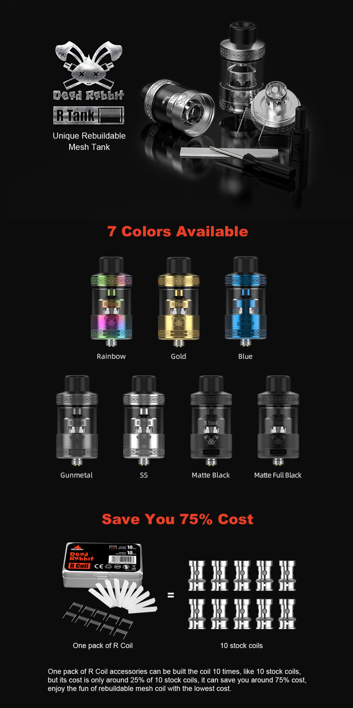 Hellvape Fat Rabbit R Tank - ECIGONE