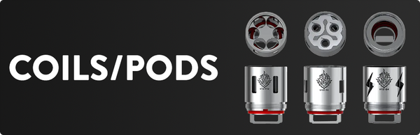 Coils/Pods - Vape coils, atomizer heads and replacements pods keep your vape tank fresh and your e-liquids tasting their best. The atomizer in your unit is responsible for heating and vaporizing your e-liquid – it’s the workhorse of your setup.