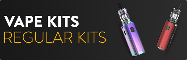 Regular Kits - Among the vaping kits available in the market, box mods, starter kits, regular kits garner the most attention. That’s because these device packages represent the ultimate in vaping performance.