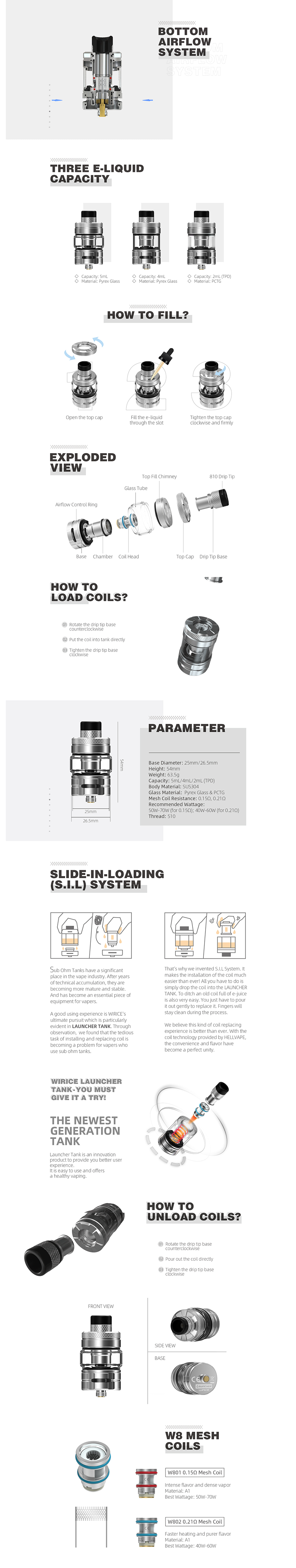 Wirice Launcher Sub Ohm Tank - ECIGONE