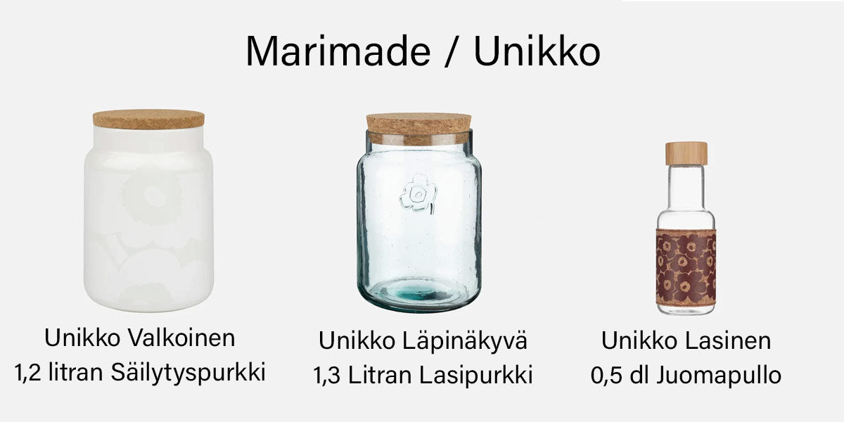 marimekko unikko purkit