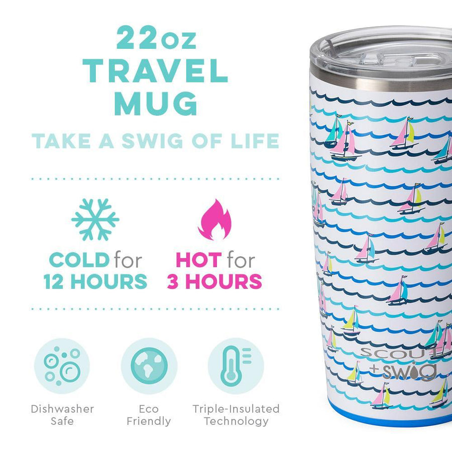 Swig Island Bloom 18 oz. Travel Mug