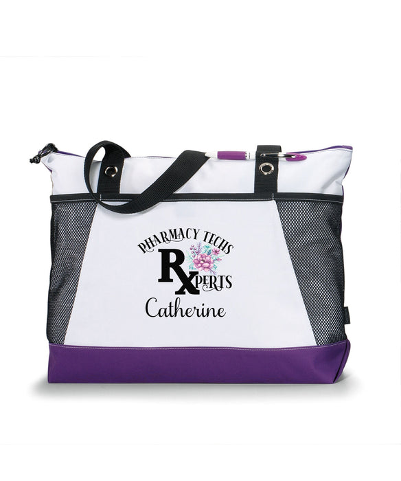 Pharmacy Techs are RXperts Personalized Venture Tote, Personalized Gift, Pharmacist Gift