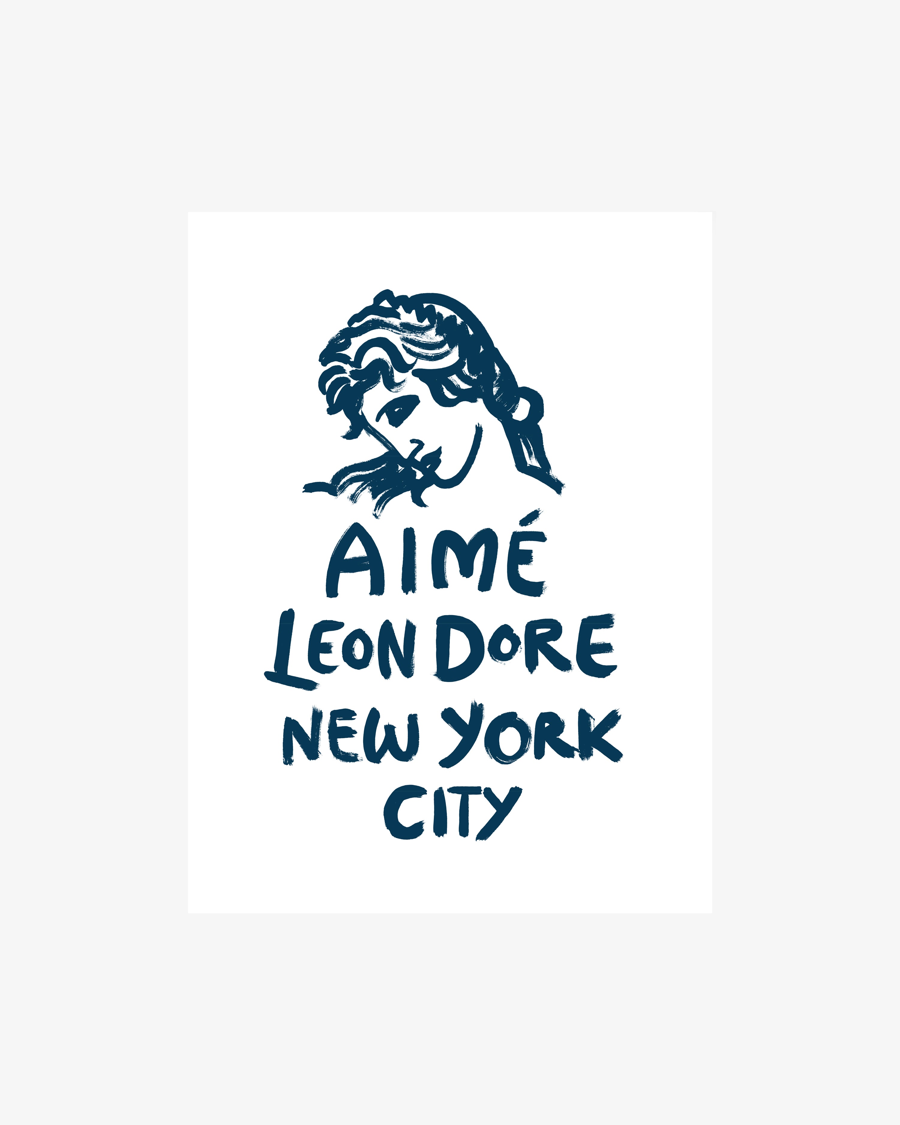 ナチュラルネイビー AIME LEON DORE POSTER GRAPHIC - 通販 - www