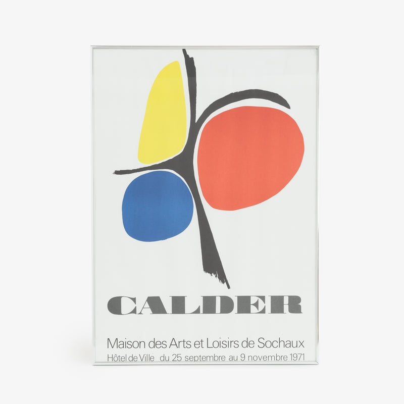 Alexander Calder "Sochaux" 1971 Exhibition Framed Poster