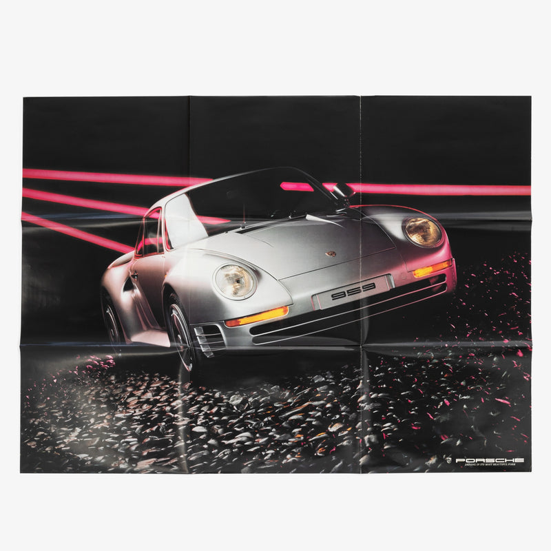 Original Double Sided Porsche Poster