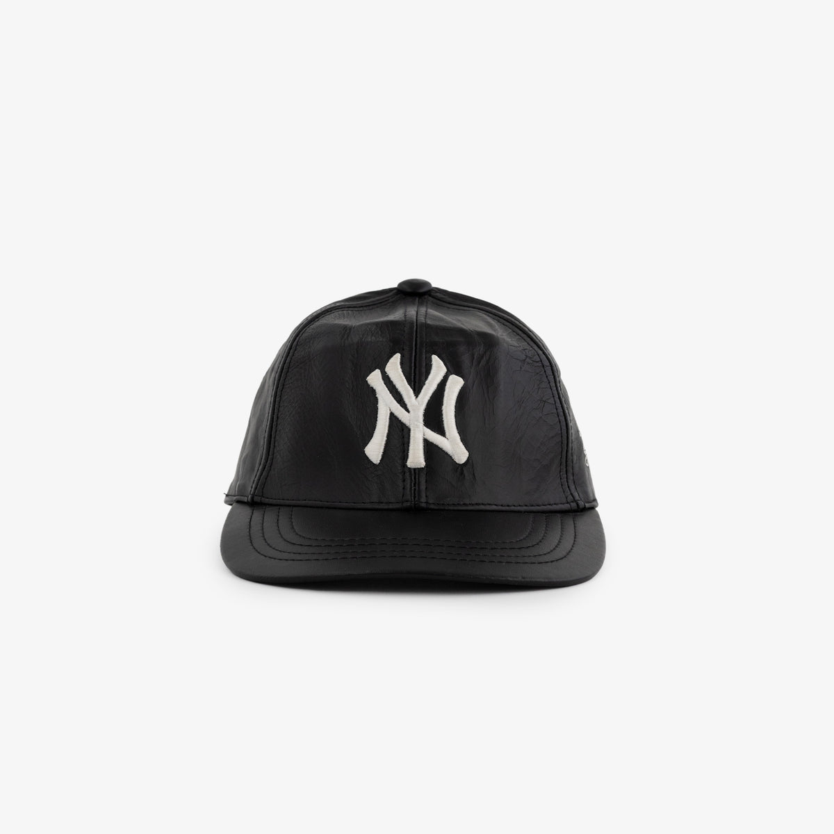 Vintage New York Yankees Leather Hat at AimeLeonDore.com