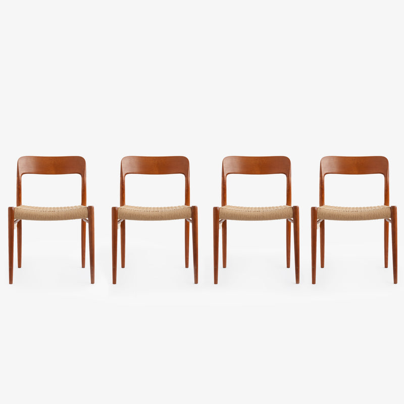 Model 75 Dining Chair By Niels Otto Møller for JL Møllers Møbelfabrik - Set of 4