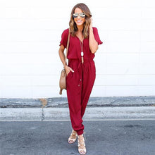 Load image into Gallery viewer, Ladies Polyester casual summer spring fashion jumpsuit