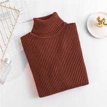 Load image into Gallery viewer, On sale 2020 AUTUMN Winter women Knitted Turtleneck Sweater Casual Soft polo-neck Jumper Fashion Slim Femme Elasticity Pullovers