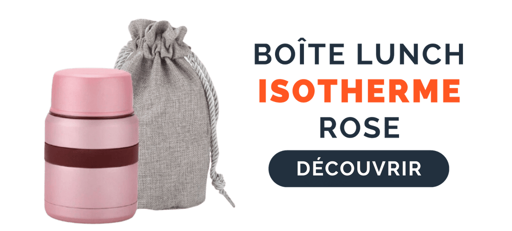 Boîte Lunch Isotherme Rose