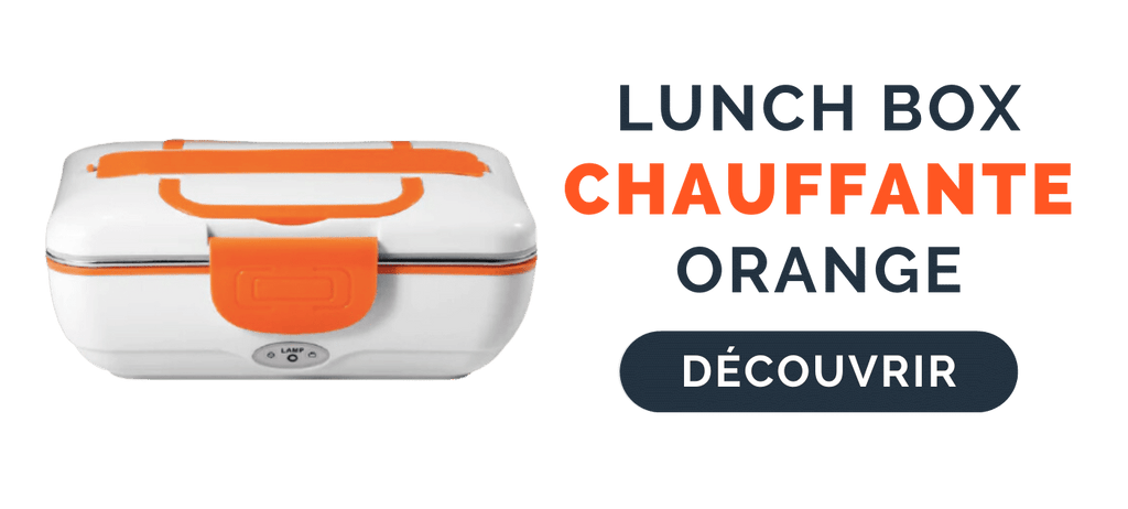 Lunch Box Chauffante Orange (Voiture/Maison)