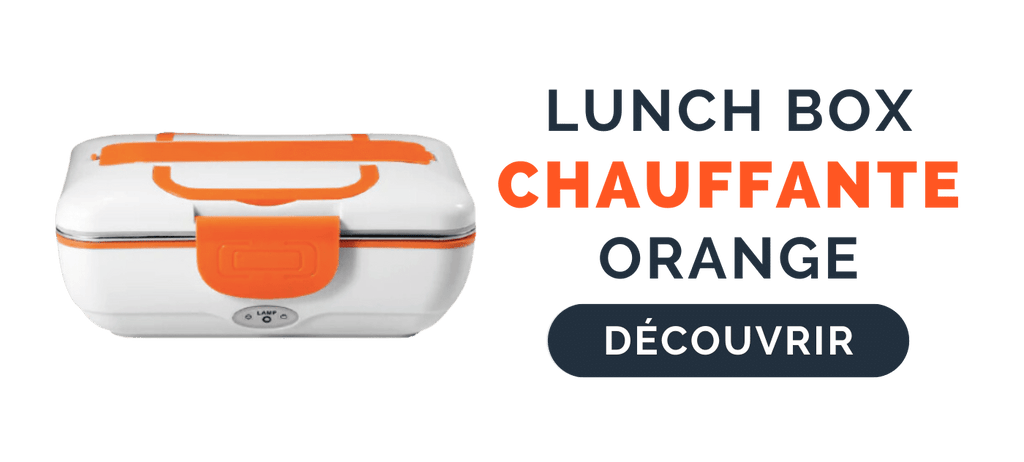 Boîte alimentaire chauffante alimentée par prise, 2 compartiments, 1L