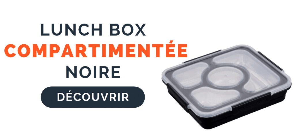 Lunch Box Compartimentée Noire