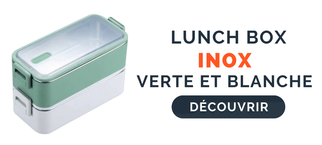 Set École Grande Boîte Divisée 1L : 3 Portions, Repas Écologiques