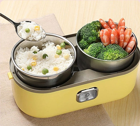 Yellow Heated Lunch Box