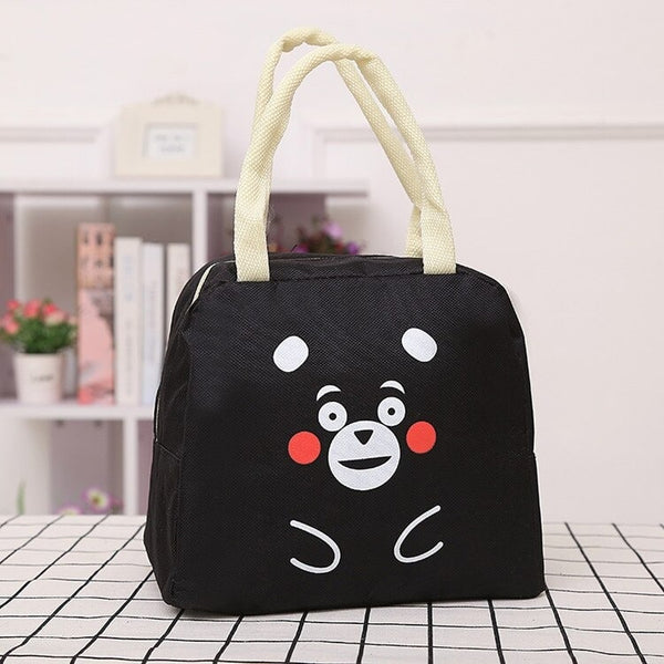 lunch bag noir original motif ourson