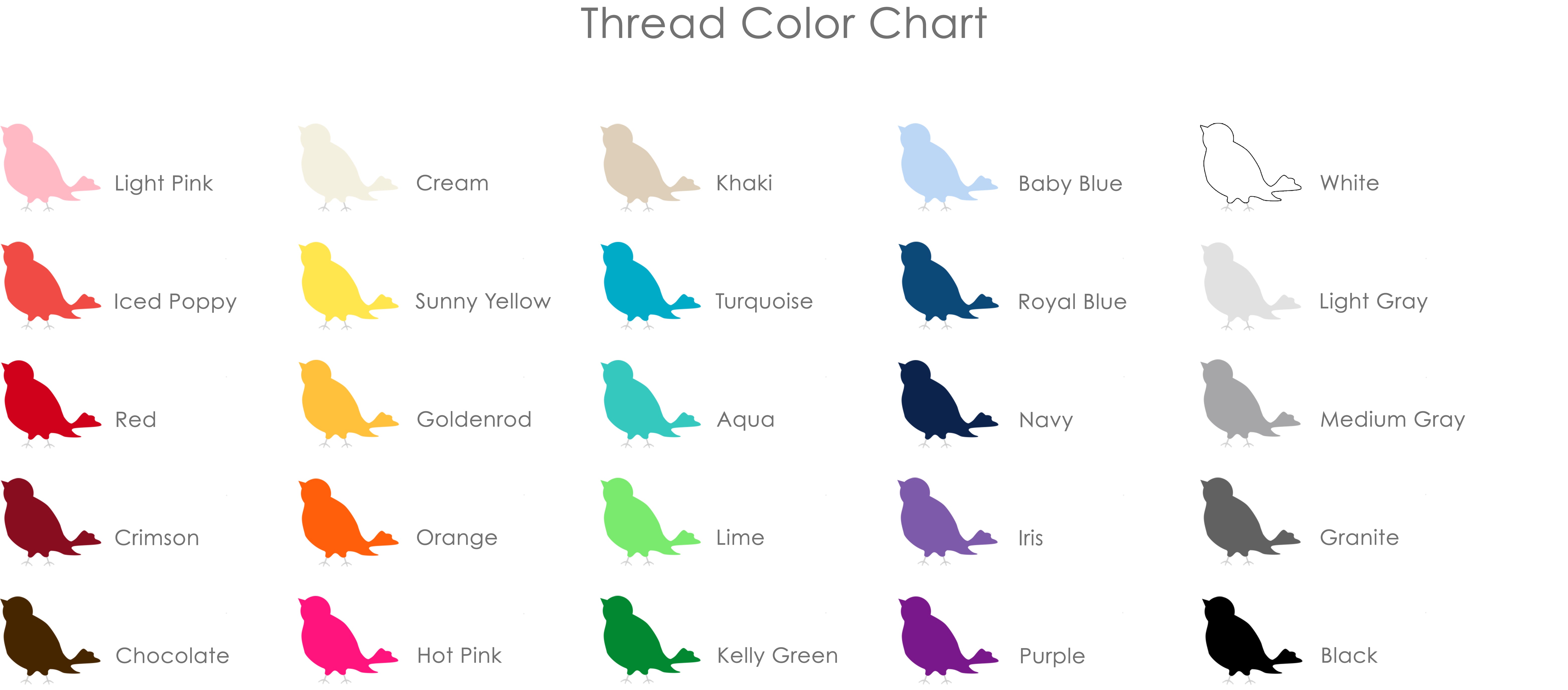 thread color chart