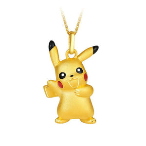 Pokemon  Gold Pikachu Necklace