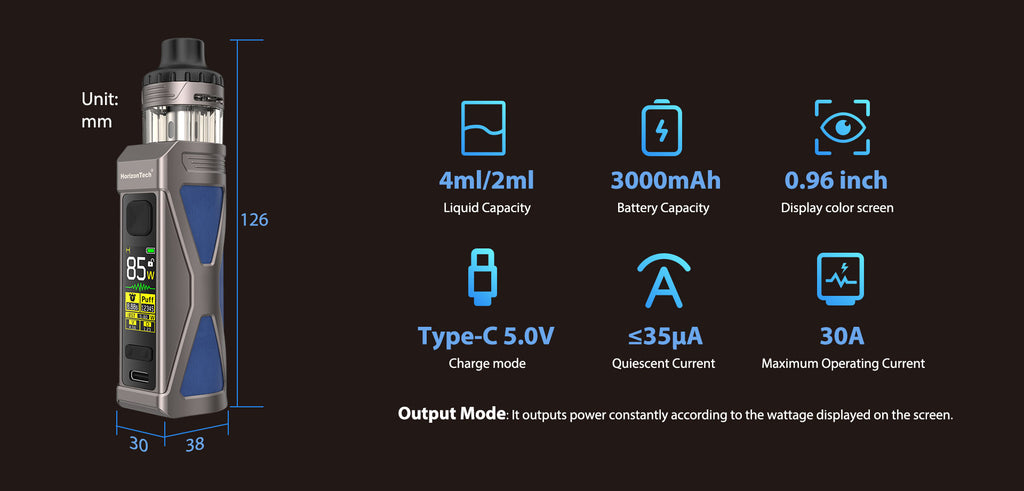 Horizontech Durandal Pod Mod Specifications