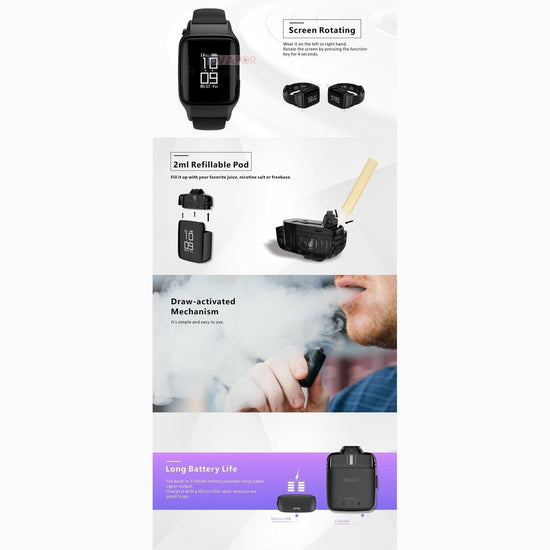 Uwell Amulet Smartwatch Micro Vaporizer