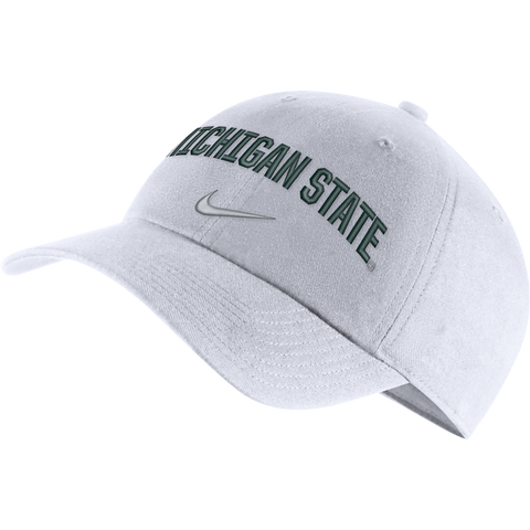 Nike Men's Michigan State Spartans White Heritage86 Arch Hat