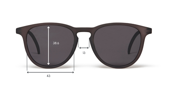 Leosun Kids Sunglasses Oli Size Guide 3 - 5 years Black Polarized Image 2 