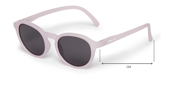 Leosun Kids Sunglasses Size Guide Age 5 - 10 Lilac Side Profile 