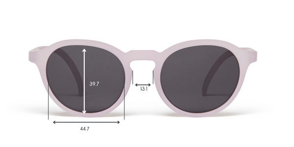 Leosun Kids Sunglasses Size Guide Age 5 - 10 Lilac