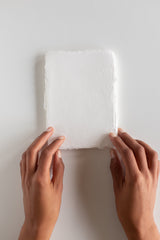 Handmade Paper White DIN B6 Sheets