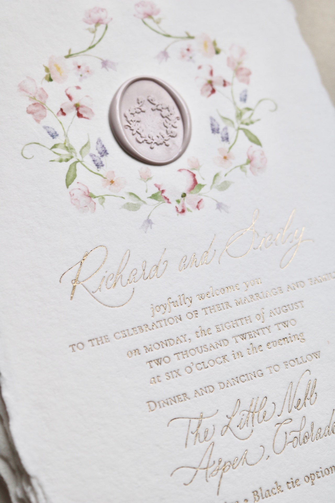 Transform your wedding stationery with hot foil printing on handmade paper. Expert tips and stunning examples await in our latest post.