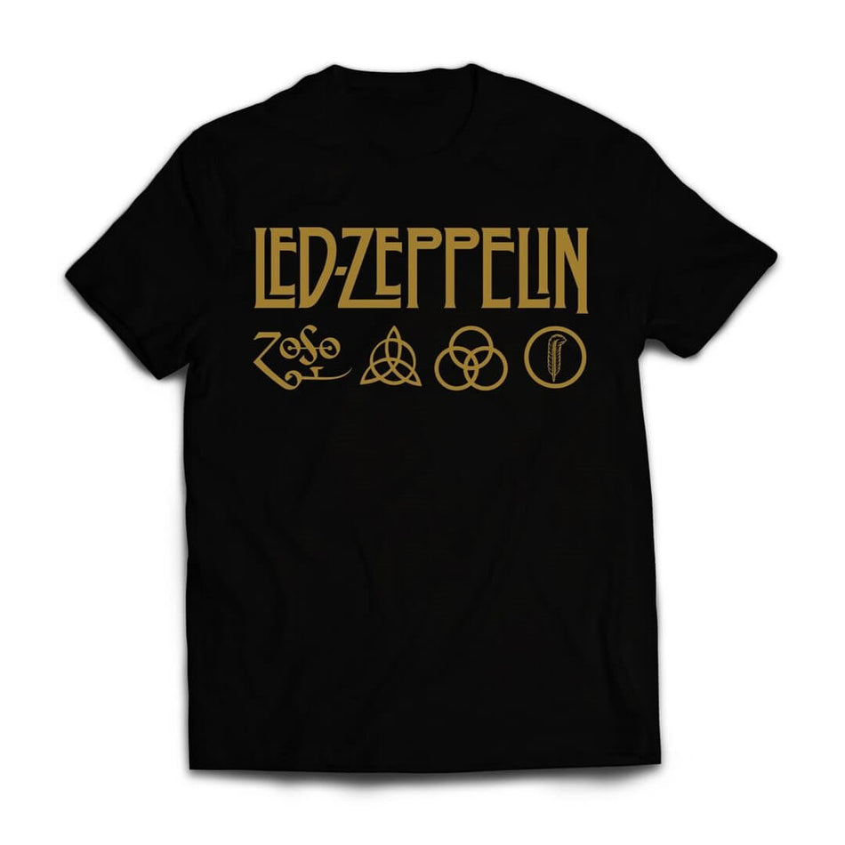 1) Led Zeppelin - Symbols Band T-shirt 