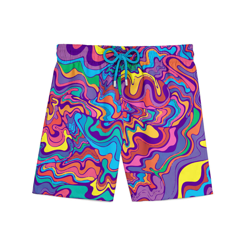 Psychedelic Trippy All Over Print Shorts– Headbangers Merchandise