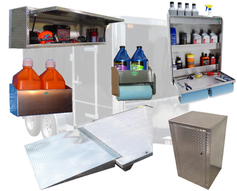 Enclosed Trailer Accessories - How can organize your trailer. #1 Pit Products