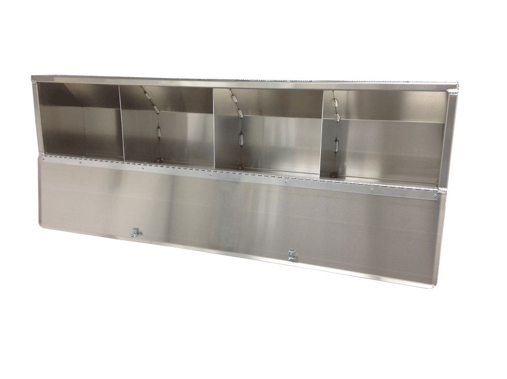 Overhead Trailer Cabinet With Radius Back Scratch N Dent 940