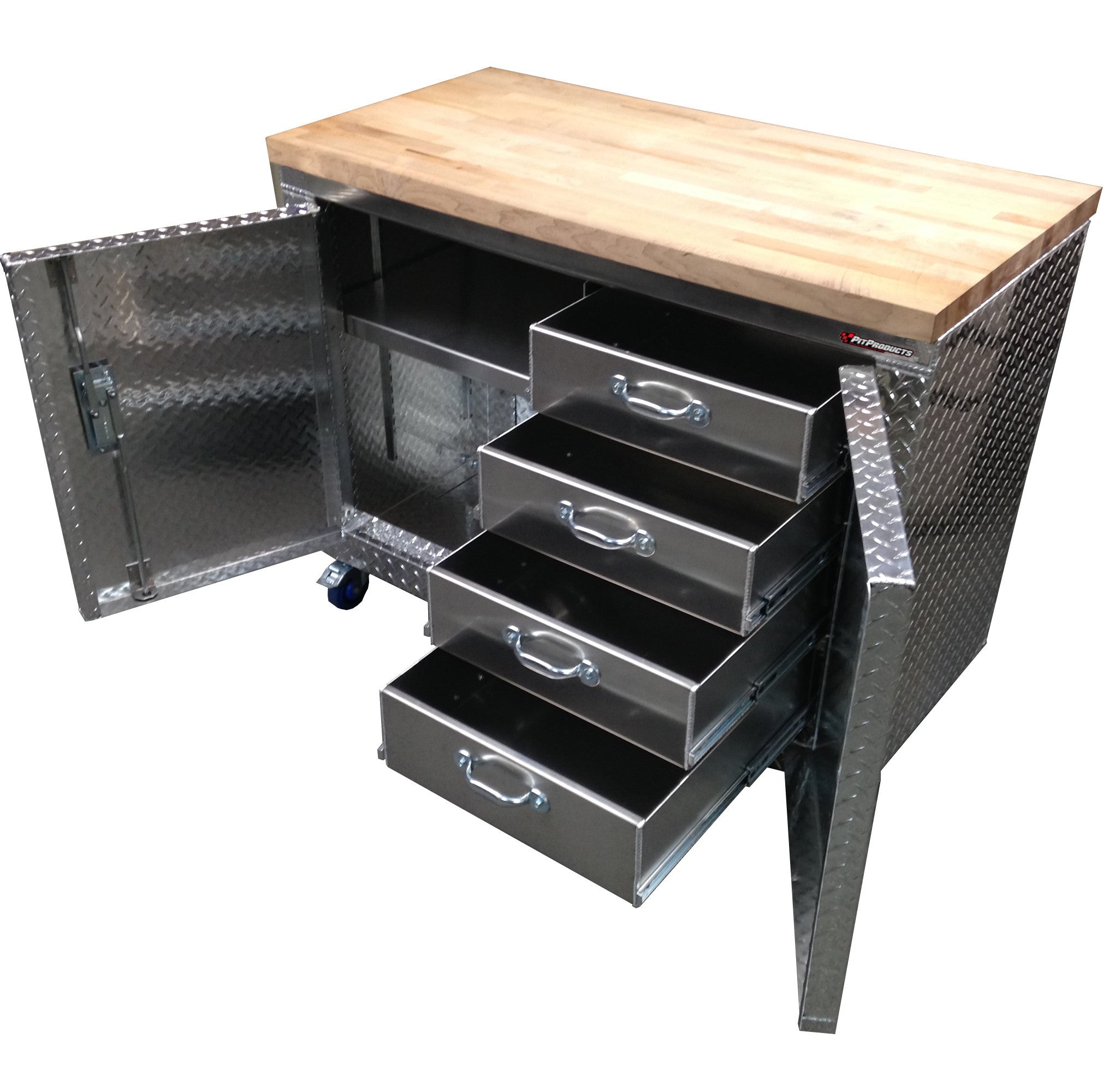 Garage Shop Rolling Workbench Storage Cabinet 4 Ft 48 L X 39